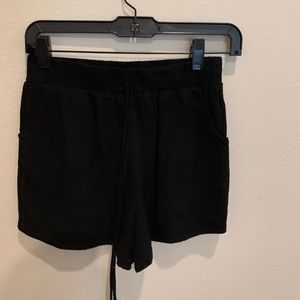 She & Sky black drawstring shorts size small